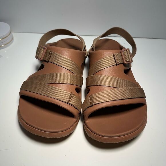 Chaco Chillos Sandals Tan Adjustable Strappy Women’s Size 10 - Picture 3 of 12